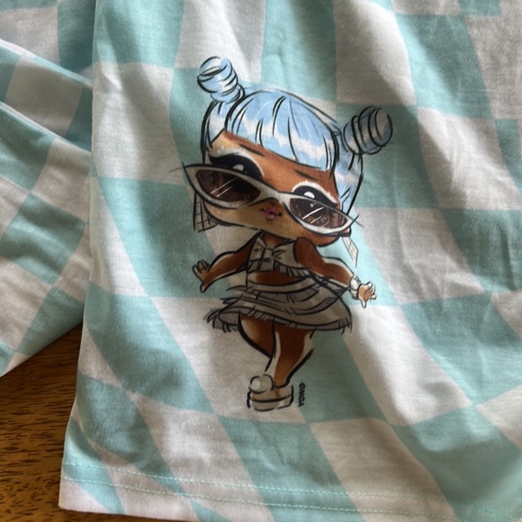 New! LOL Surprise 2pc Checkered Pajama set - Picture 4 of 5